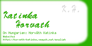 katinka horvath business card